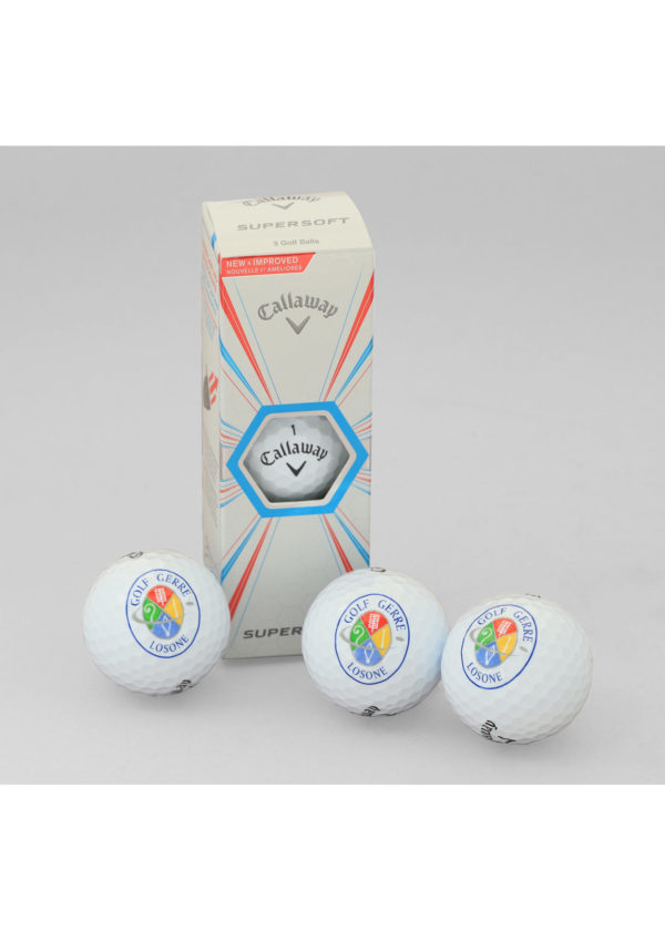 GOLFBALL LOGO-LOS (3-er) - J.C.M.